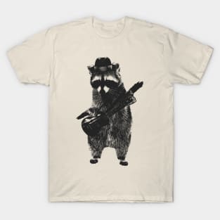 Raccoon wielding ukulele T-Shirt